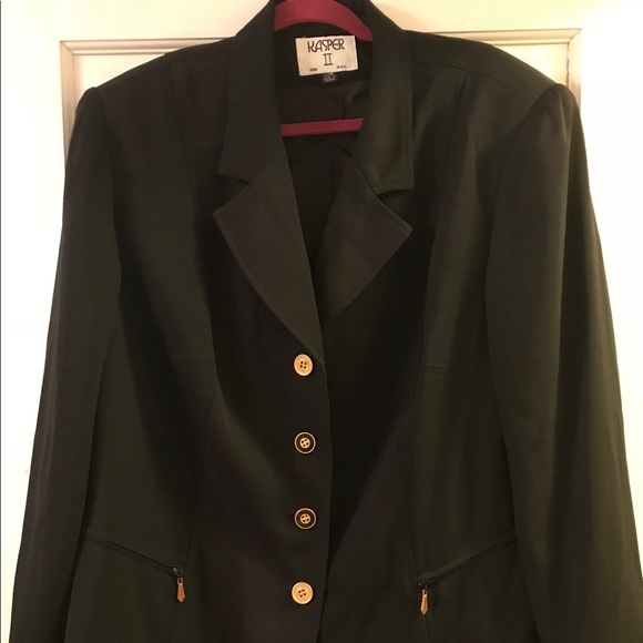 Kasper Jackets & Blazers - Kasper II Black Jacket Kasper Jackets & Blazers - Kasper II Black Jacket